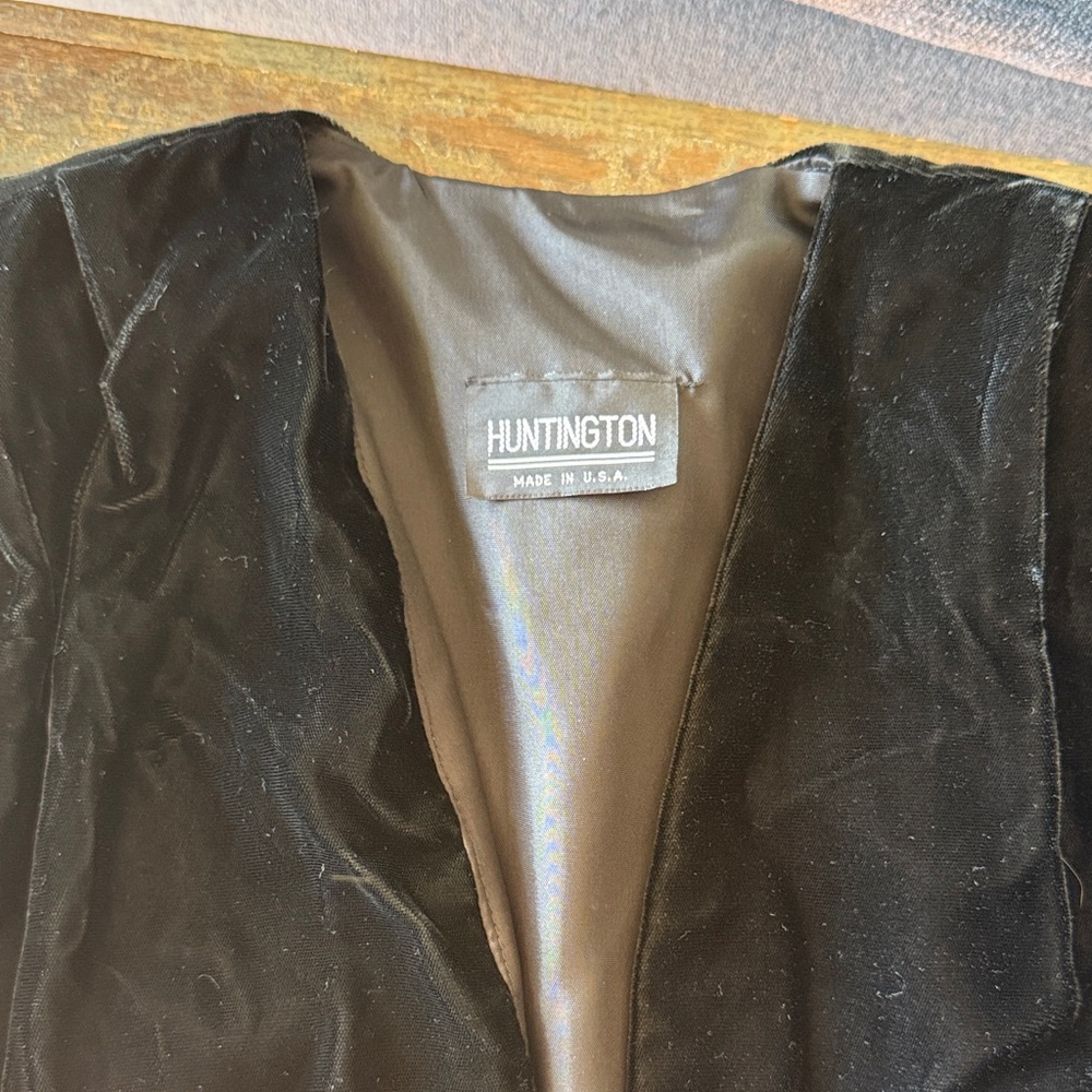 Huntington Black Velvet Blazer